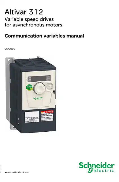 schneider施耐德ATV312 Communication variables manual